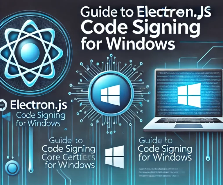 Complete Guide to Code Signing for Electron.js Applications on Windows